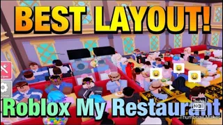 Best Layout to get more customer and more money!! | My Restaurant | Roblox