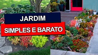 JARDIM SIMPLES E BARATO  - Dicas incríveis para fazer o seu