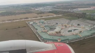 11.10.23 SU6037 Москва (SVO) - Санкт-Петербург (LED) SSJ100 посадка / Moscow-SaintPetersburg takeoff