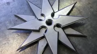 Как сделать сюрикены / Making real Shuriken or Ninja Throwing Stars