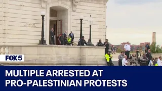 Multiple arrested at pro-Palestinian protests on Capitol Hill