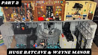 I Built a HUGE LEGO Batcave & Wayne Manor (Part 2) From the Flash Movie!!