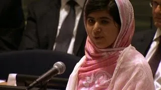 Malala Yousafzai addresses United Nations