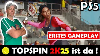 TOPSPIN 2K25 🎾 für PS5 ist da ! ERSTES GAMEPLAY ! Ersteindruck, Roster + Season Pass im Überblick !