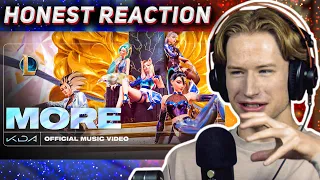 HONEST REACTION to K/DA - MORE ft. Madison Beer, (G)I-DLE, Lexie Liu, Jaira Burns, Seraphine