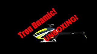 Unboxing the Tron Dnamic RC Helicopter, a super-lightweight 700 heli (Better Audio)