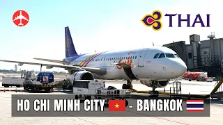 THAI AIRWAYS A320 | Flight HO CHI MINH CITY to BANGKOK | Dec. 2023 [Flight Report]