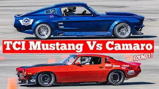 EPIC BATTLE!!! - 67 Mustang vs 70 Camaro Pro Touring Autocross Showdown - Ep.25