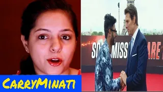 INDIAN KID MEETS TOM CRUISE || Reaction on CarryMinati