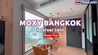 MOXY Bangkok , Newest hip hotel in Silom, Room Tour (in 4k)