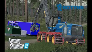 [FS22] Rottne H21D handel big trees!