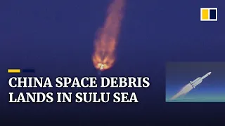 Chinese space debris seen burning up in night sky over Malaysia as rocket parts land in sea