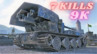 Waffenträger auf E 100  9K Damage 7 Frags  World of Tanks,WoT Replays tank battle