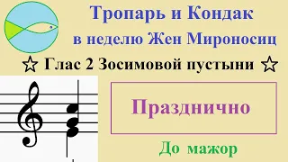 Тропарь и Кондак в неделю Жен Мироносиц. Распев Зосимовой Пустыни