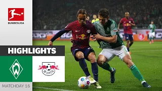 Bremen Fights For 1 Point! | SV Werder Bremen - RB Leipzig 1-1 | Highlights | MD 16 – BL 2023/24