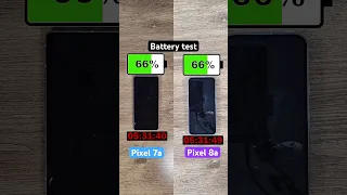 Google Pixel 8a vs 7a battery test