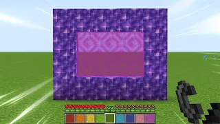 minecraft but all nether portals with different hearts are possible