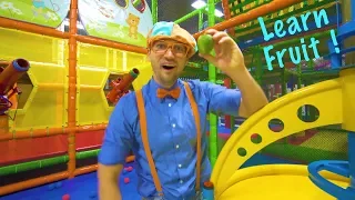 Play at the Play Place with Blippi | Learn Fruit and Healthy Eating for Children