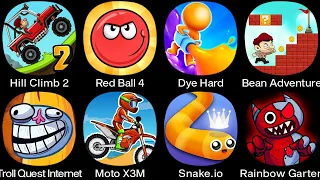 Skibydi Merge Toilet,Hay Day,Snake io,Bean Adventure,Moto X3M,Troll Quest Internet,Rainbow Garten