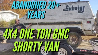 RESCUED! RARE 4x4 GMC ONE TON Van-Found Abandoned in Trailer Park 20 Years! The SNAGGIN' WAGON!