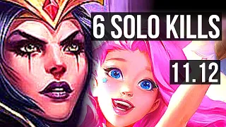 LEBLANC vs SERAPHINE (MID) | 67% winrate, 6 solo kills, Legendary, 12/3/7 | BR Master | v11.12