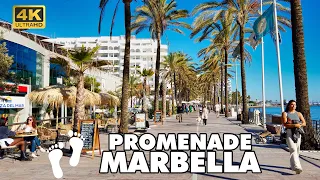 MARBELLA Promenade Costa del Sol Spain 🇪🇸 | 🚶‍ Walking Tour [4K UHD]