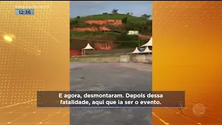 MARÍLIA MENDONÇA: PALCO EM CARATINGA FOI DESMONTADO