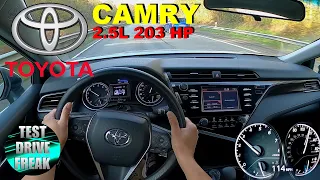 2019 Toyota Camry LE 2.5L 203 HP TOP SPEED AUTOBAHN DRIVE POV