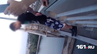 Прыжок с моста сняли на видео