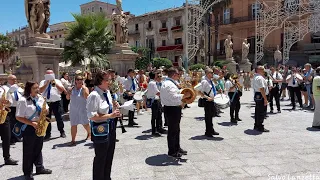 PALERMO - CORTEO E GIRO BANDISTICO IN ONORE DEL 398° FESTINO DI S. ROSALIA. 15/07/2022