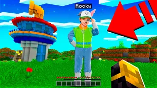 ROCKY PAW PATROL SE CONVIERTE EN HUMANO EN MINECRAFT 😱