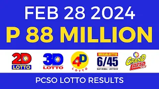 Lotto Result February 28 2024 9pm PCSO