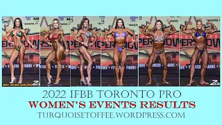 2022 IFBB Toronto Pro Bikini, Wellness, Fitness, Figure, Women's Physique and Bodybuilding Results