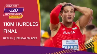 Fast sprint hurdling! 🚧 110m hurdles final | Jerusalem 2023
