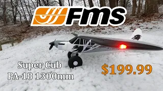 Maiden flight of the new FMS PA-18 Super Cub 1300mm with Reflex V2