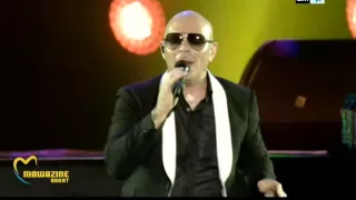 pitbull à festival mawazine 2016 au maroc