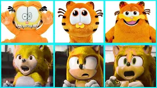 Sonic The Hedgehog Movie THE GARFIELD MOVIE vs SUPER SONIC Uh Meow All Designs Compilation