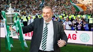 Ange Postecoglou says he'll savour the feeling of winning the Treble with Celtic