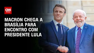 Macron chega a Brasília para encontro com presidente Lula | BRASIL MEIO-DIA