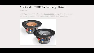 Markaudio CHR70A Fullrange Driver