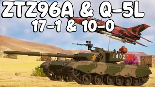 ZTZ96A & Q-5L 17-1 & 10-0. Great Firepower Questionable Protection (Giveaway Comment)