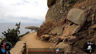 30 Minute MTB Coastline Trail Cycling Workout Spain Garmin 4K Video