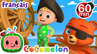 Le bateau pirate  | Chansons pour Bébés | CoComelon Le coin des Animaux de JJ - Comptines