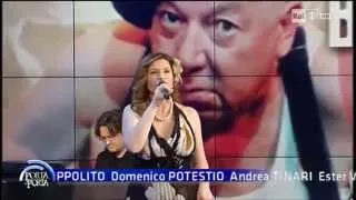 Monia Angeli in La Canzone dell'amor perduto finale di Porta a Porta