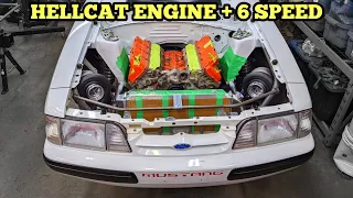 Twin Turbo Hellcat Swapping A Foxbody - Part 1