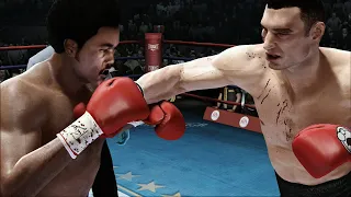 George Foreman vs Vitali Klitschko FULL FIGHT | Fight Night Champion AI Simulation