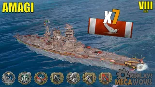Amagi 7 Kills & 159k Damage | World of Warships Gameplay