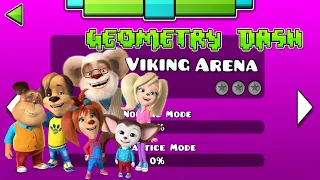 Барбоскины играют в Geometry Dash 2.0  F-777 - Viking Arena