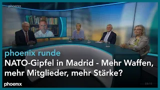 phoenix runde: NATO-Gipfel in Madrid - Mehr Waffen, mehr Mitglieder, mehr Stärke?