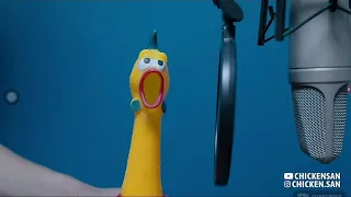 Chicken sings bad guy by Billie eilish